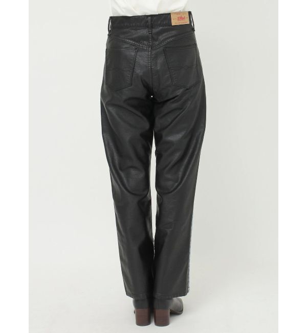 Ungrid「フェイクレザードッキングデニム」|デニム|