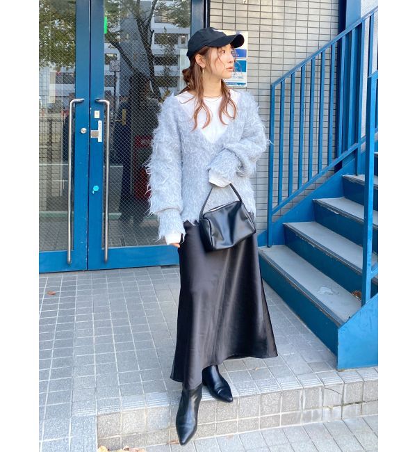 Ungrid「Vネック起毛ルーズニット」|ニット・セーター|