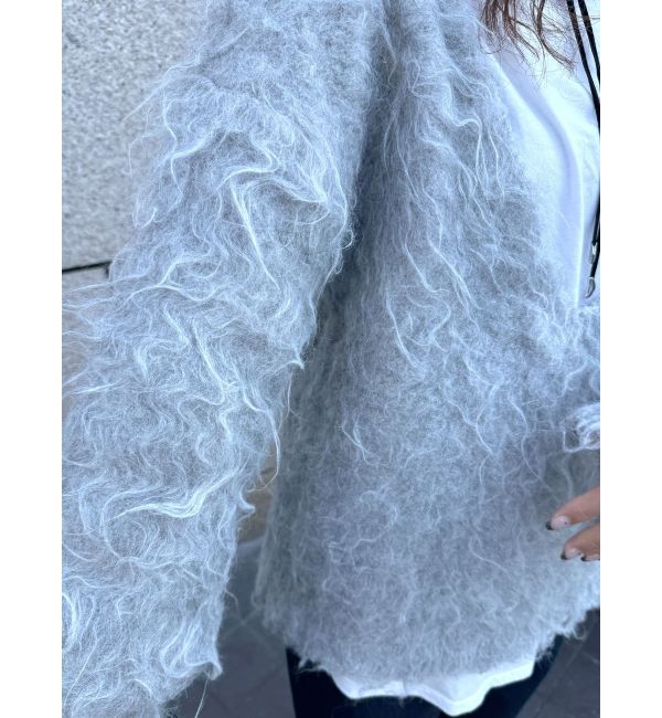 Ungrid「Vネック起毛ルーズニット」|ニット・セーター|