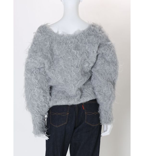 Ungrid「Vネック起毛ルーズニット」|ニット・セーター|