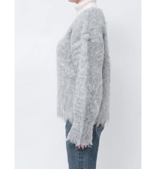 Ungrid「Vネック起毛ルーズニット」|ニット・セーター|