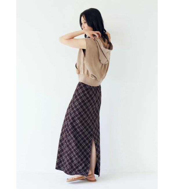 Ungrid「チェックアイラインスカート」|スカート|