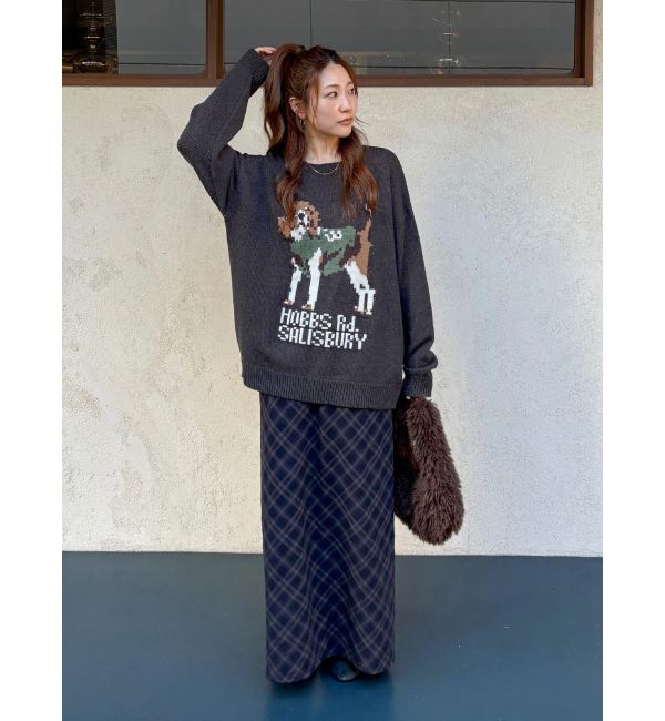 Ungrid「チェックアイラインスカート」|スカート|