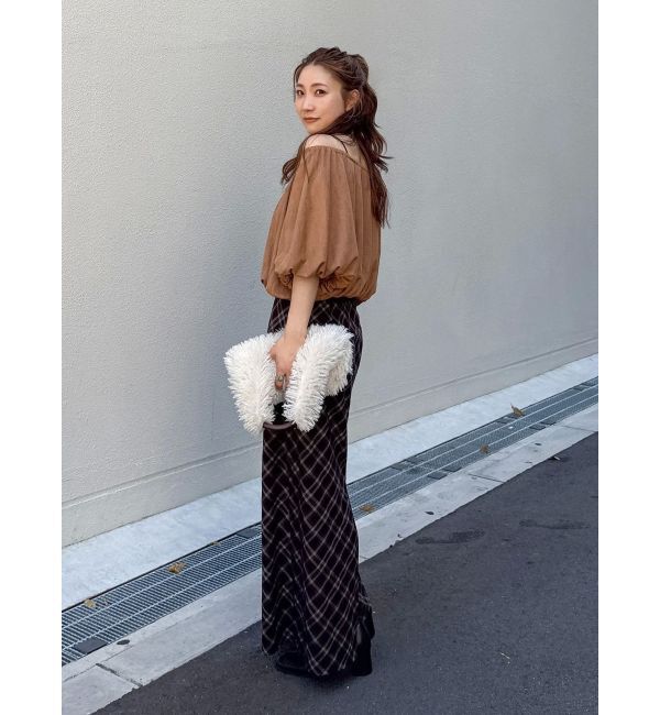 Ungrid「チェックアイラインスカート」|スカート|