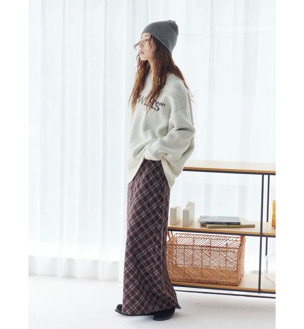 Ungrid「チェックアイラインスカート」|スカート|