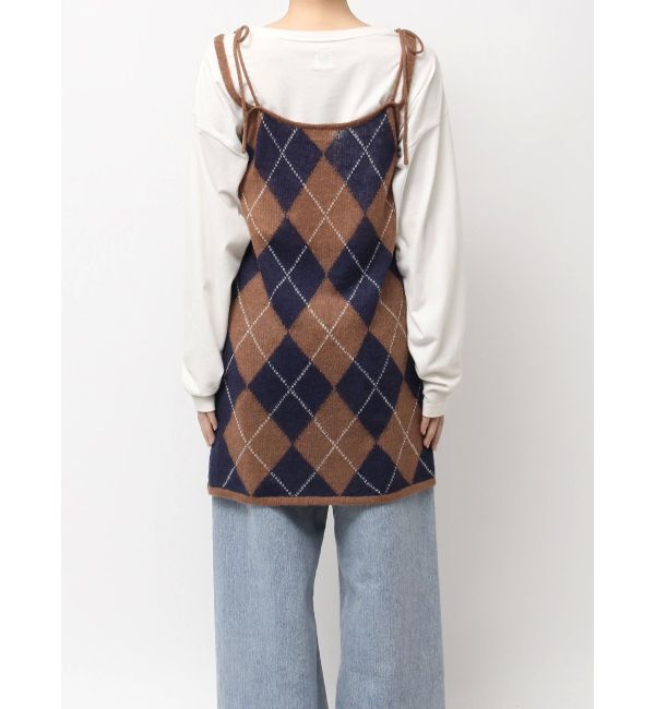 Ungrid「アーガイルニットキャミソール」|ニット・セーター|