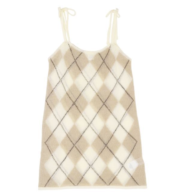 Ungrid「アーガイルニットキャミソール」|ニット・セーター|