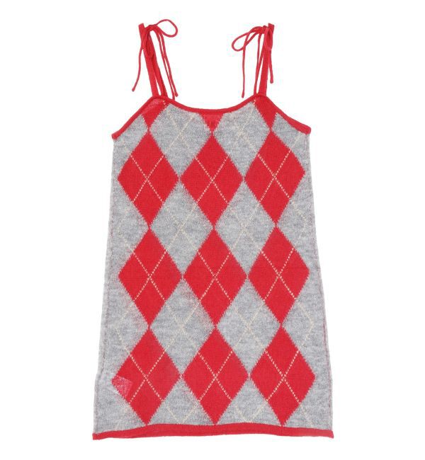 Ungrid「アーガイルニットキャミソール」|ニット・セーター|