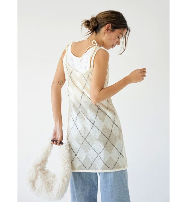 Ungrid「アーガイルニットキャミソール」|ニット・セーター|