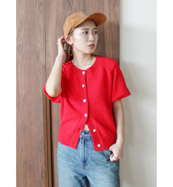 Ungrid「ハーフスリーブニットカーデ」|カーディガン|