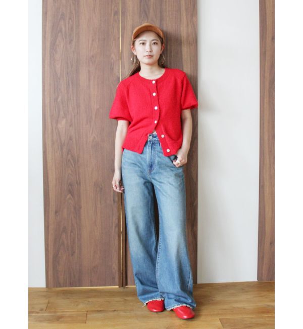 Ungrid「ハーフスリーブニットカーデ」|カーディガン|