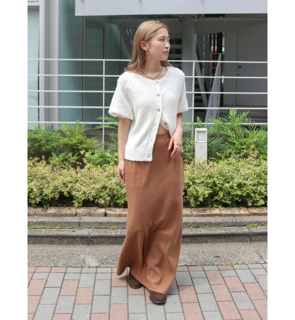 Ungrid「ハーフスリーブニットカーデ」|カーディガン|