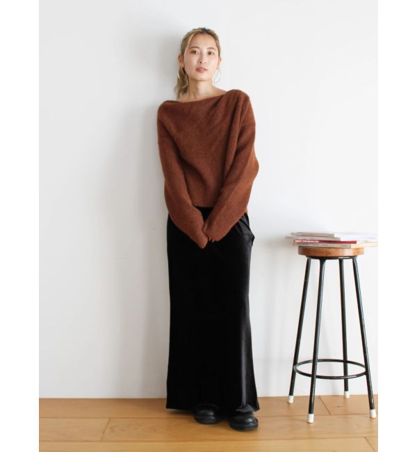 Ungrid「フィットベロアスカート」|スカート|