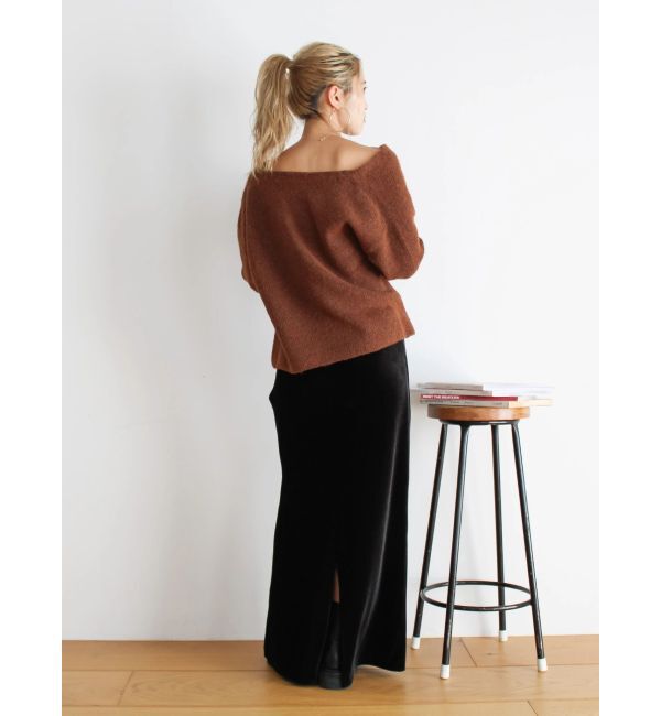 Ungrid「フィットベロアスカート」|スカート|