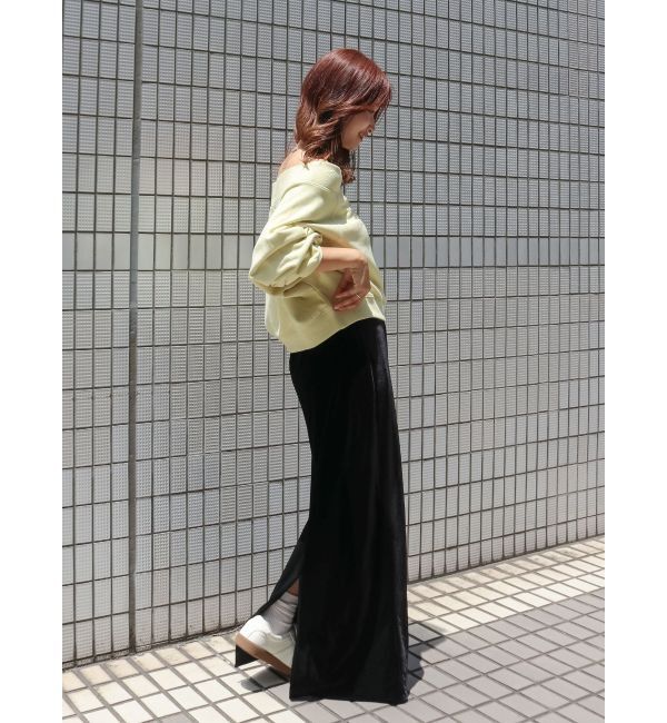 Ungrid「フィットベロアスカート」|スカート|