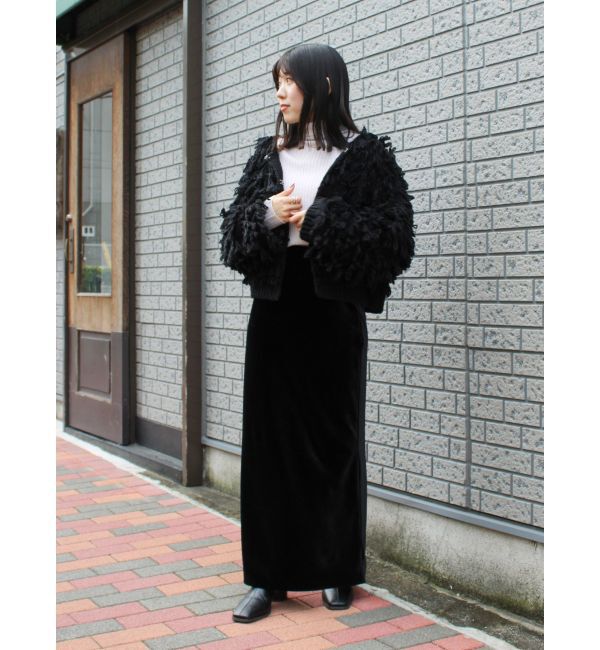 Ungrid「フィットベロアスカート」|スカート|