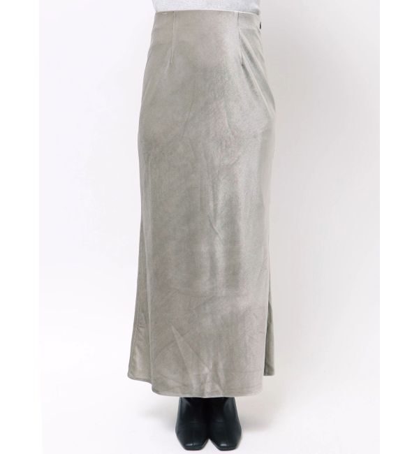 Ungrid「フィットベロアスカート」|スカート|