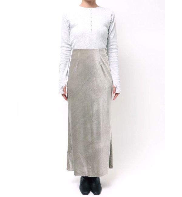 Ungrid「フィットベロアスカート」|スカート|