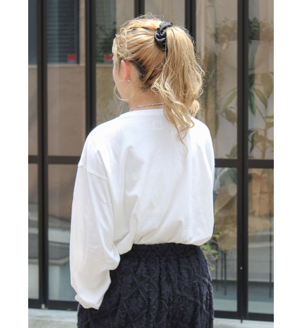 Ungrid「カラーロゴロングスリーブTee」|Tシャツ・カットソー|