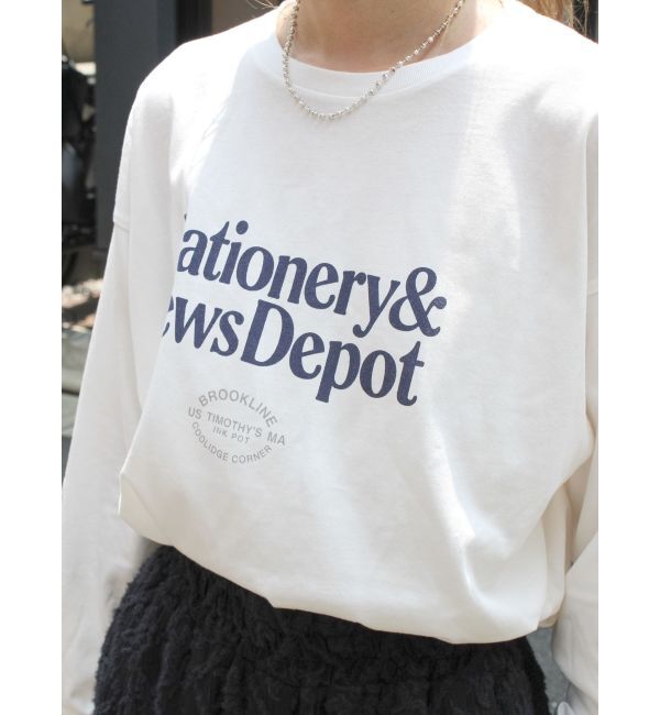 Ungrid「カラーロゴロングスリーブTee」|Tシャツ・カットソー|