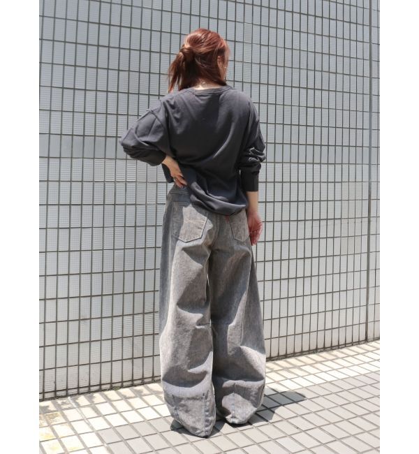 Ungrid「カラーロゴロングスリーブTee」|Tシャツ・カットソー|