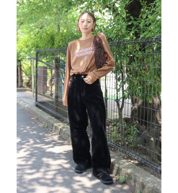 Ungrid「カラーロゴロングスリーブTee」|Tシャツ・カットソー|