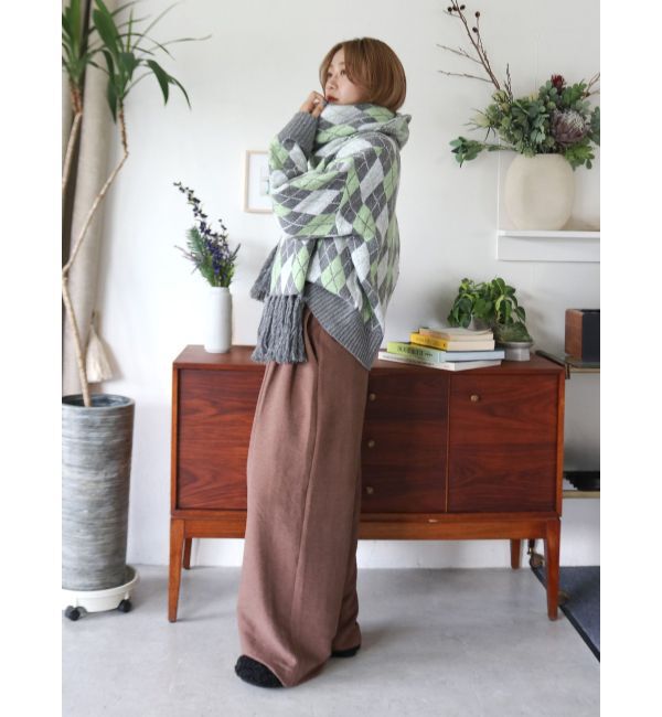 Ungrid「アーガイルルーズニット」|ニット・セーター|