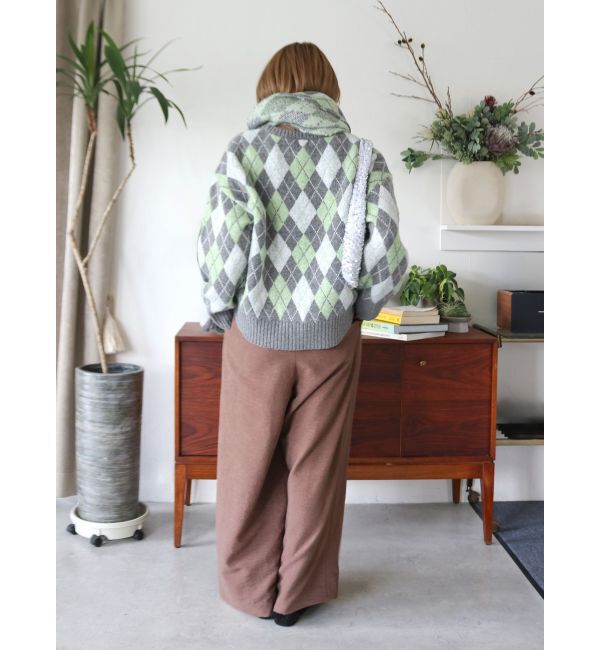Ungrid「アーガイルルーズニット」|ニット・セーター|