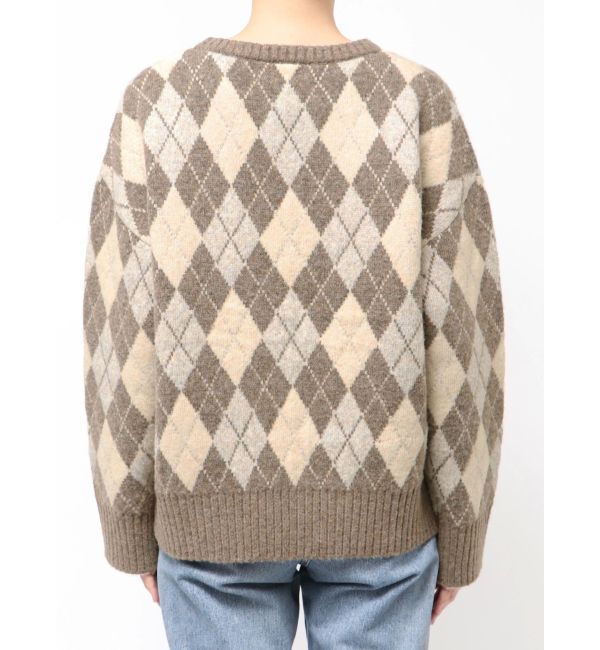 Ungrid「アーガイルルーズニット」|ニット・セーター|