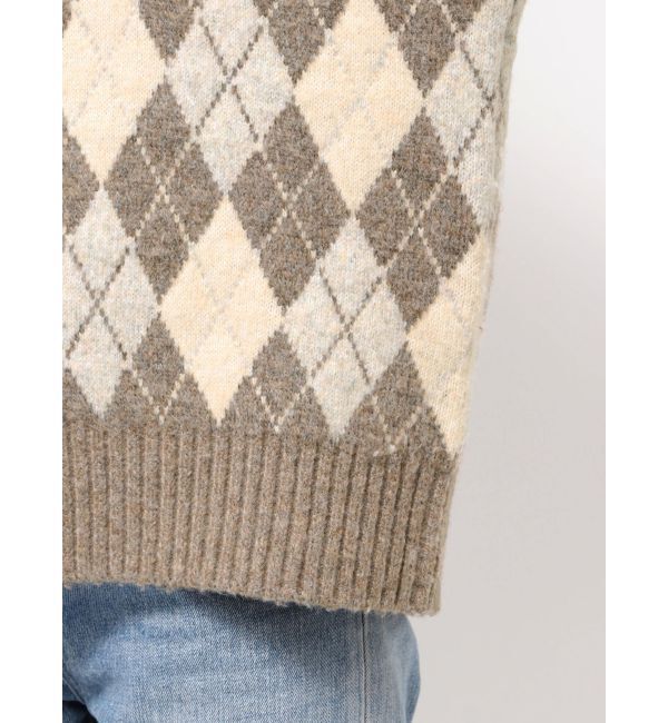 Ungrid「アーガイルルーズニット」|ニット・セーター|