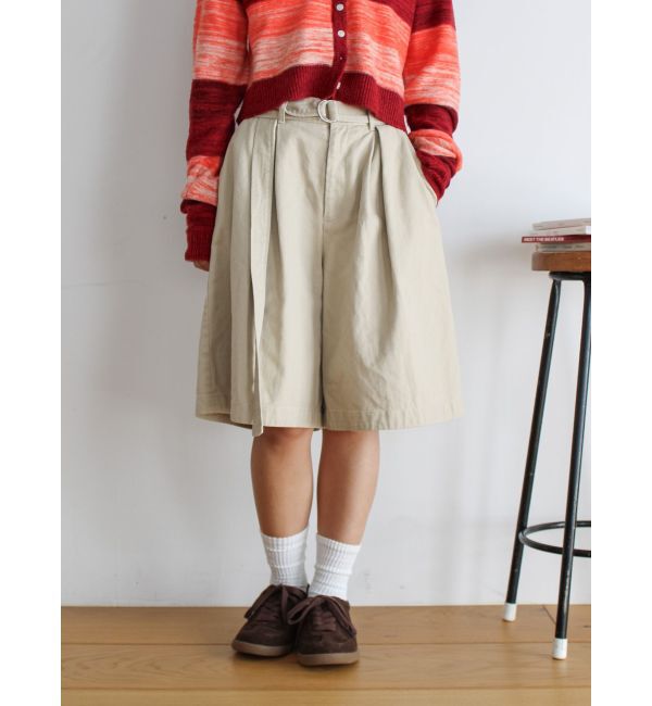 Ungrid「ワイドシルエットチノハーフパンツ」|その他|