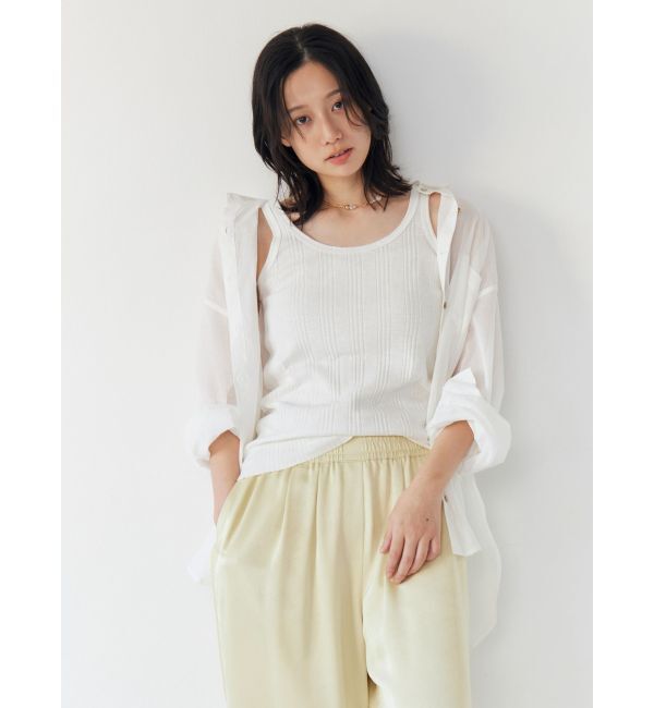 Ungrid「ランダムテレコタンクトップ」|タンクトップ|