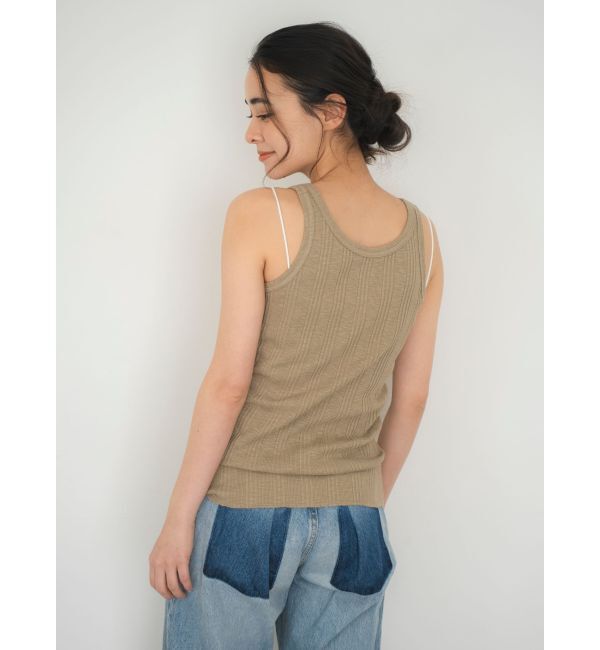 Ungrid「ランダムテレコタンクトップ」|タンクトップ|