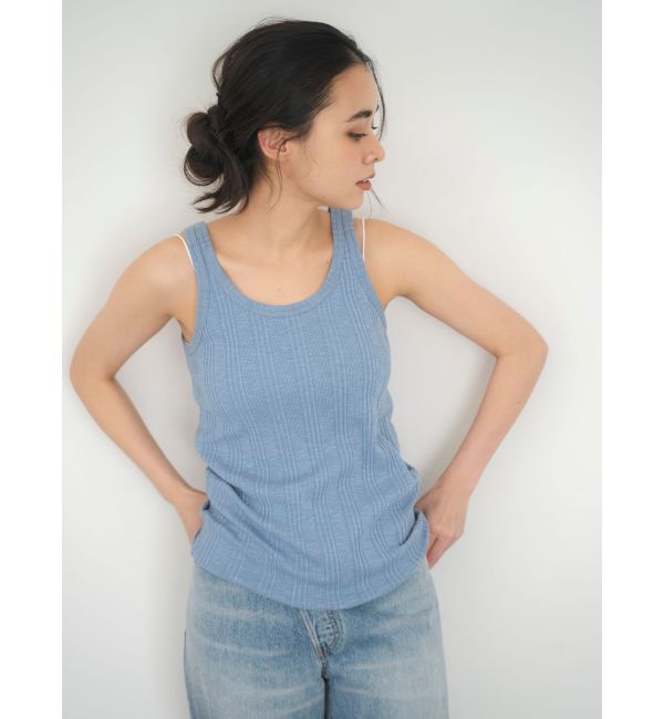 Ungrid「ランダムテレコタンクトップ」|タンクトップ|