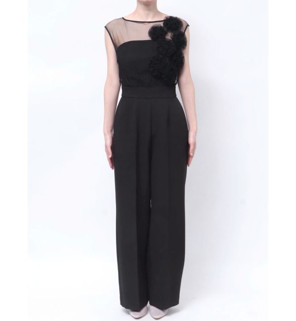 LAGUNAMOON「LADYコサージュチュールパンツドレス」|ドレス|