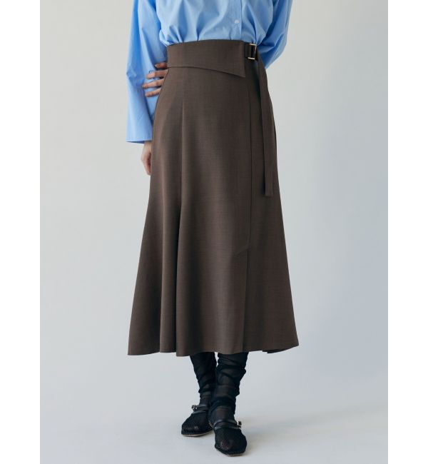 LAGUNAMOON「アシンメトリーウエストラペルスカート」|スカート|