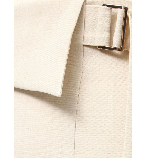 LAGUNAMOON「アシンメトリーウエストラペルスカート」|スカート|