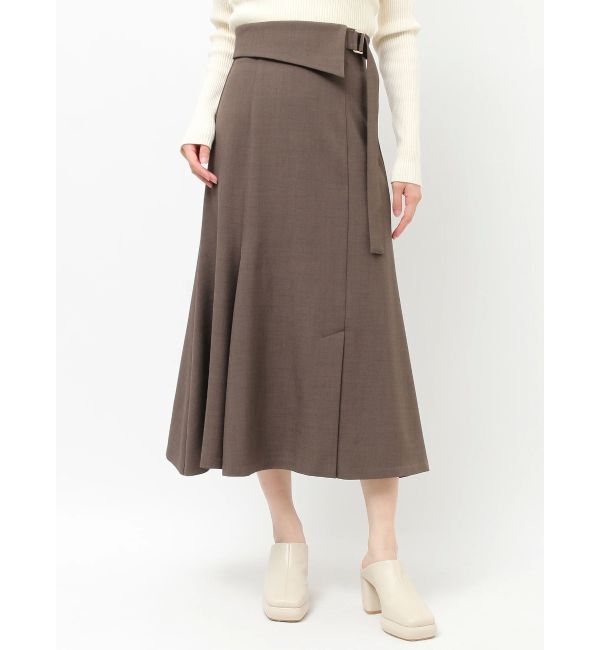 LAGUNAMOON「アシンメトリーウエストラペルスカート」|スカート|