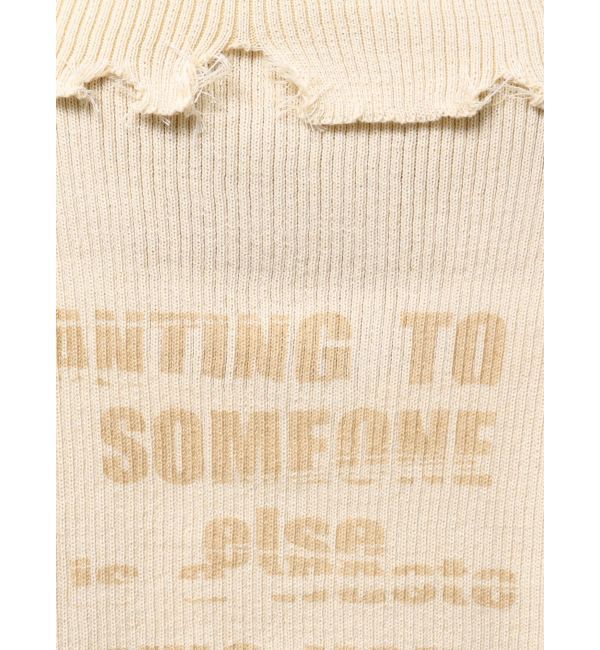 jouetie「ハーフジップダメージニット」|ニット・セーター|