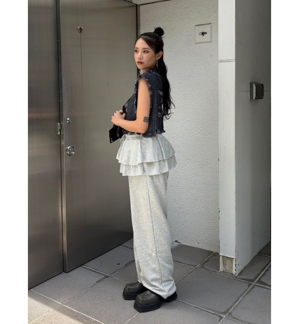 jouetie「ハーフジップダメージニット」|ニット・セーター|