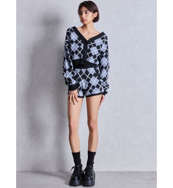 GYDA「アーガイルニットショートパンツ」|その他|