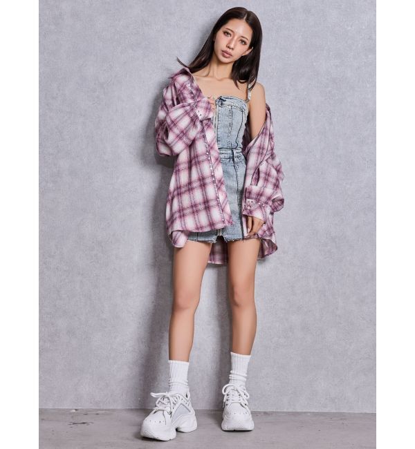 GYDA「bijouチェックシャツ」|シャツ・ブラウス|