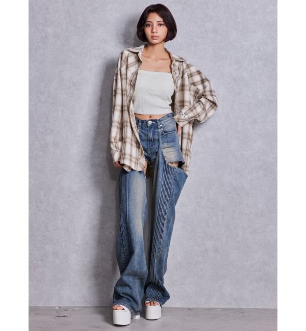 GYDA「bijouチェックシャツ」|シャツ・ブラウス|