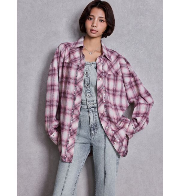 GYDA「bijouチェックシャツ」|シャツ・ブラウス|