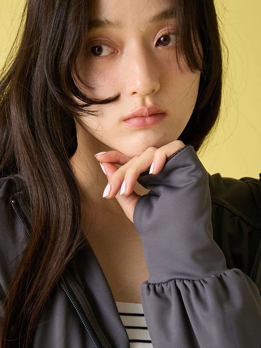 LILY BROWN「【UVカット】サンガード付きラッシュガード」|その他|