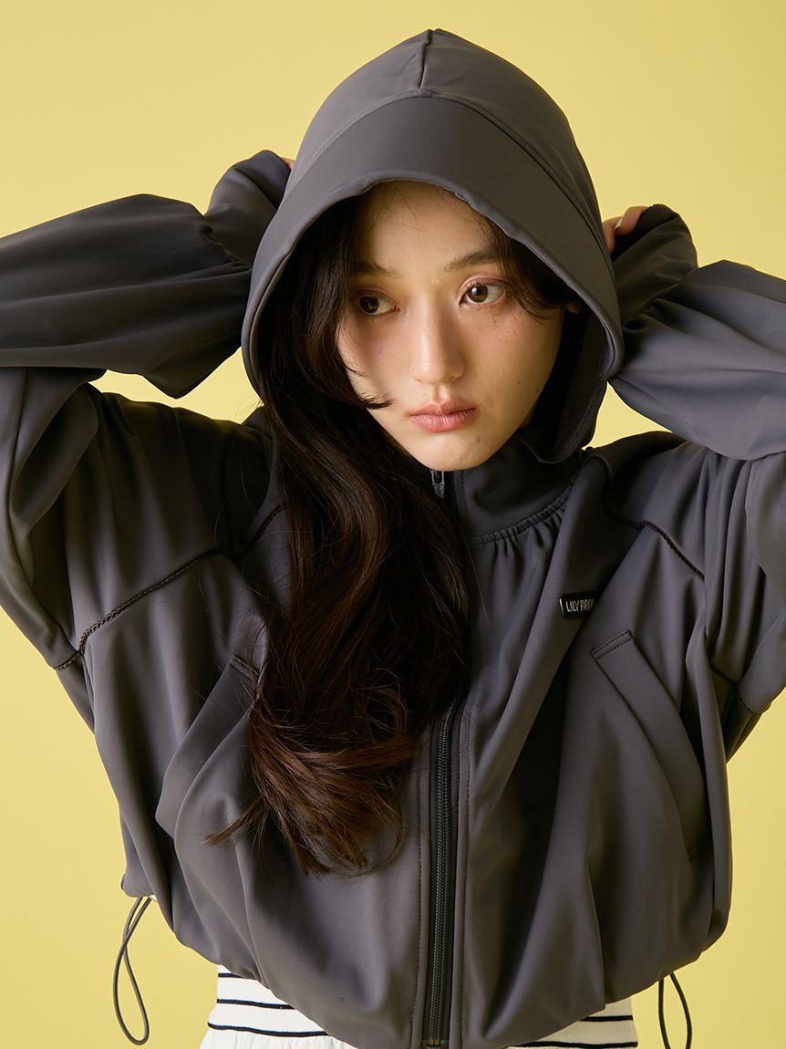 LILY BROWN「【UVカット】サンガード付きラッシュガード」|その他|