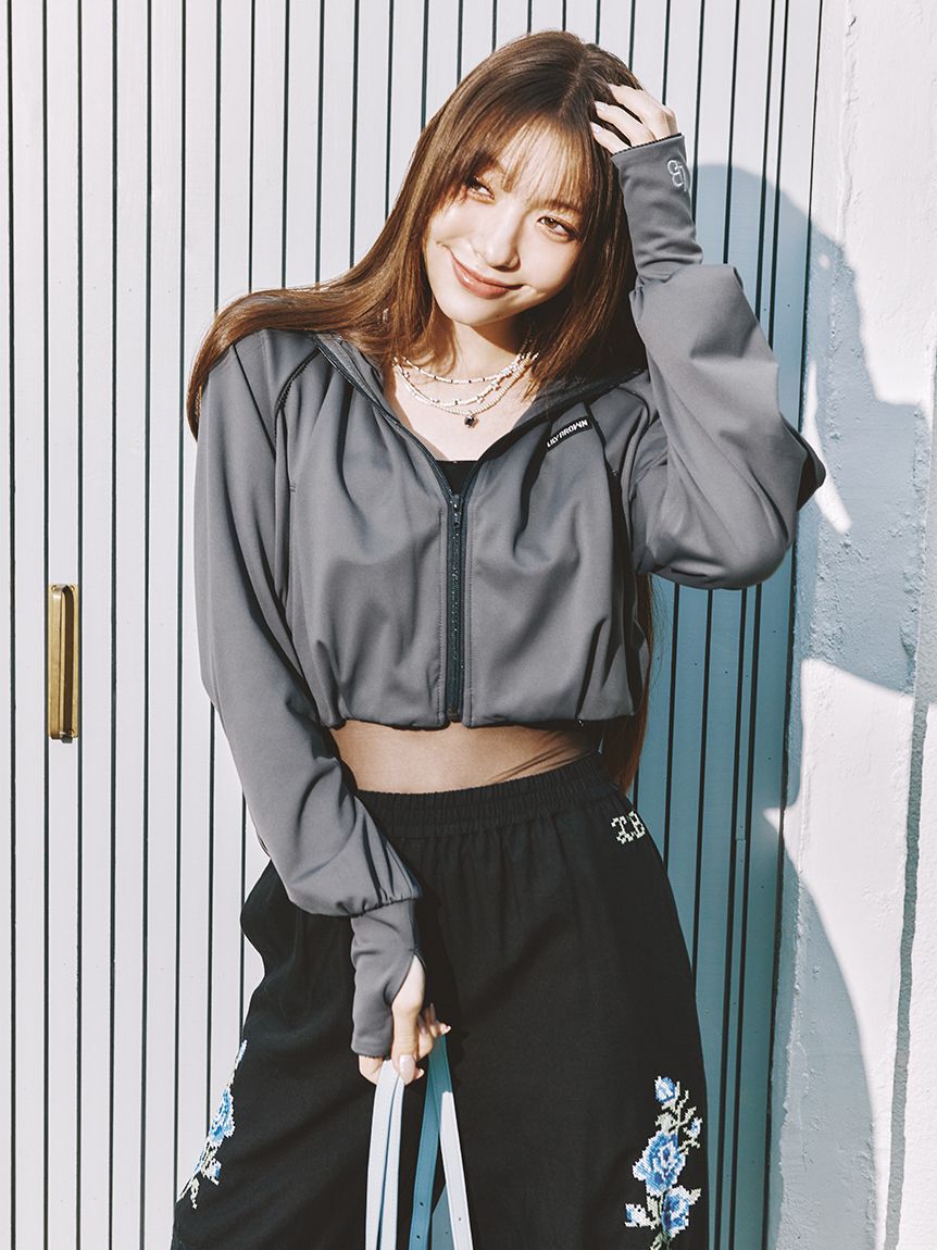 LILY BROWN「【UVカット】サンガード付きラッシュガード」|その他|