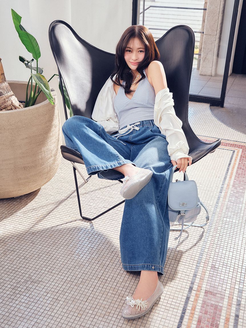 LILY BROWN「【UVカット】サンガード付きラッシュガード」|その他|