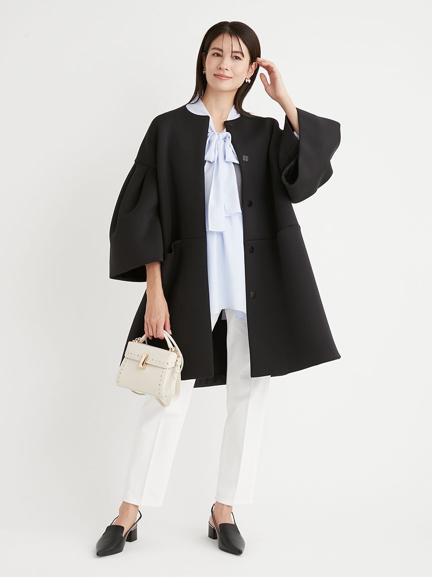 CELFORD「ハイライズ美脚ストレッチテーパードデニムパンツ」|デニム|