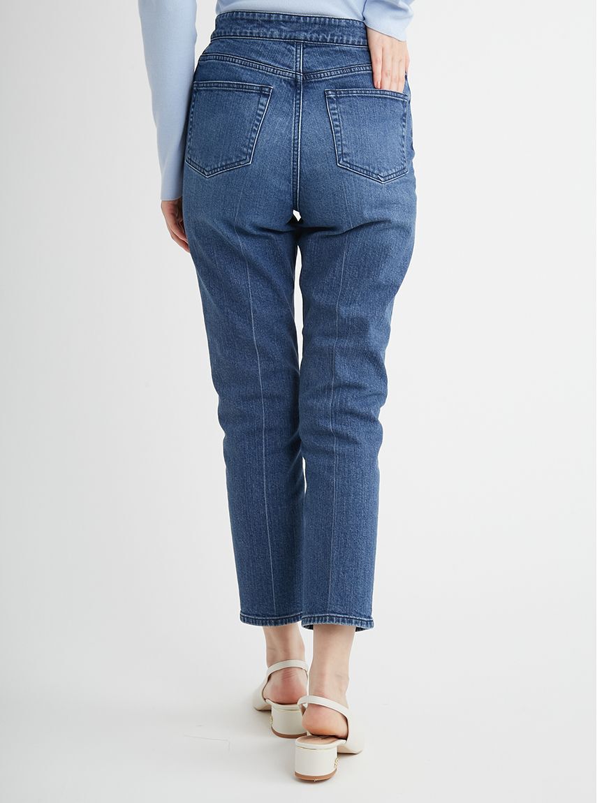 CELFORD「ハイライズ美脚ストレッチテーパードデニムパンツ」|デニム|